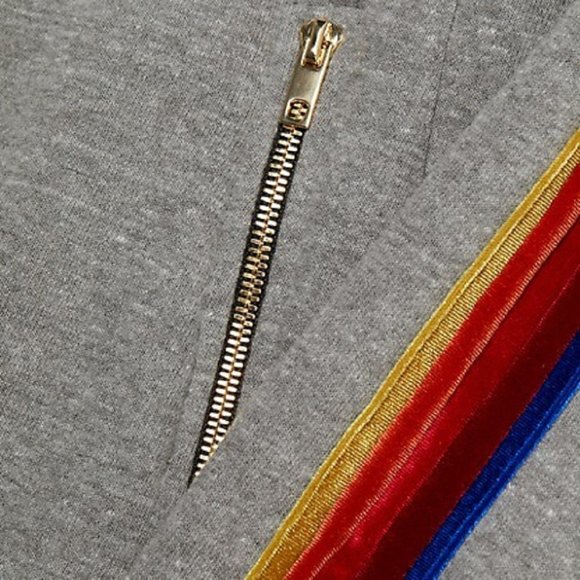 Aviator Nation Velvet Striped Pullover Hoodie - Picture 14 of 16